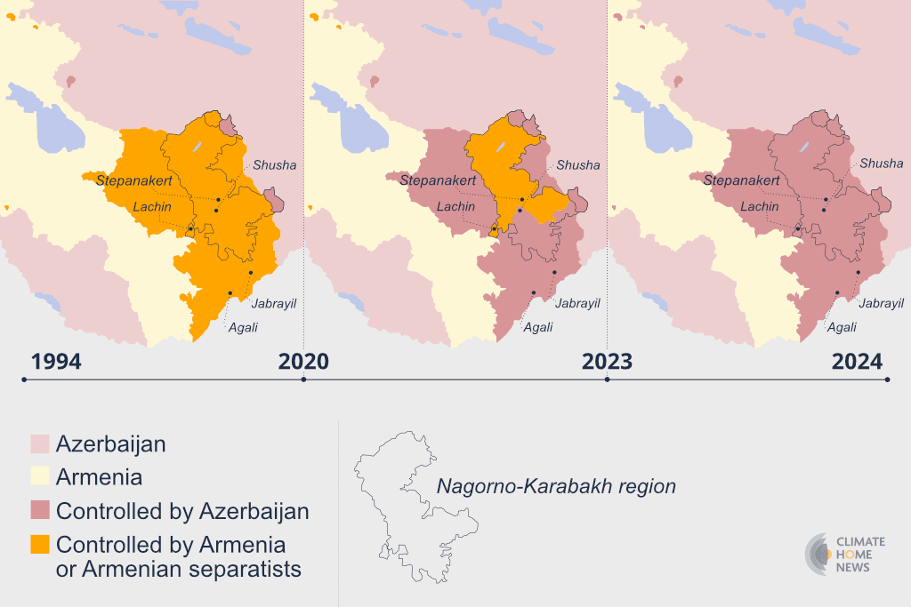 Armenia Azerbaijan map 1