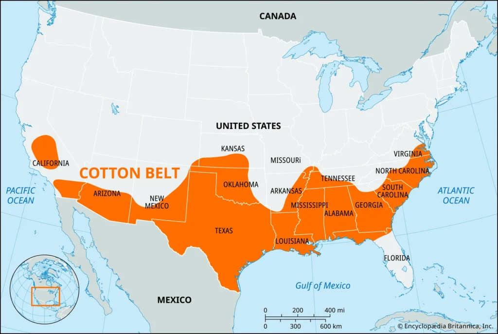 Locator map Cotton Belt